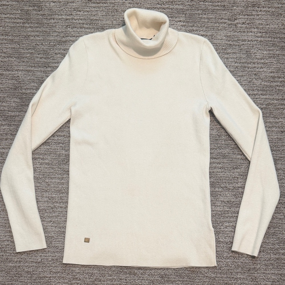 Ralph Lauren Rib-Knit Turtleneck cream women’s